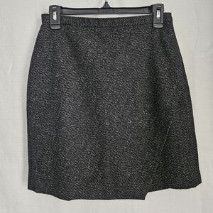 Banana Republic Black Tweed Pencil Skirt Wool Blend